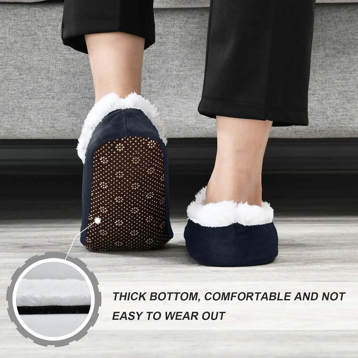 Dussdil Blue Flames Basketball Planet Home Winter Slippers Spa Travel House Slipper Soft Memory Foam Slipper Non Slip for Women Men Hotel Bedroom Shoes Slippers M