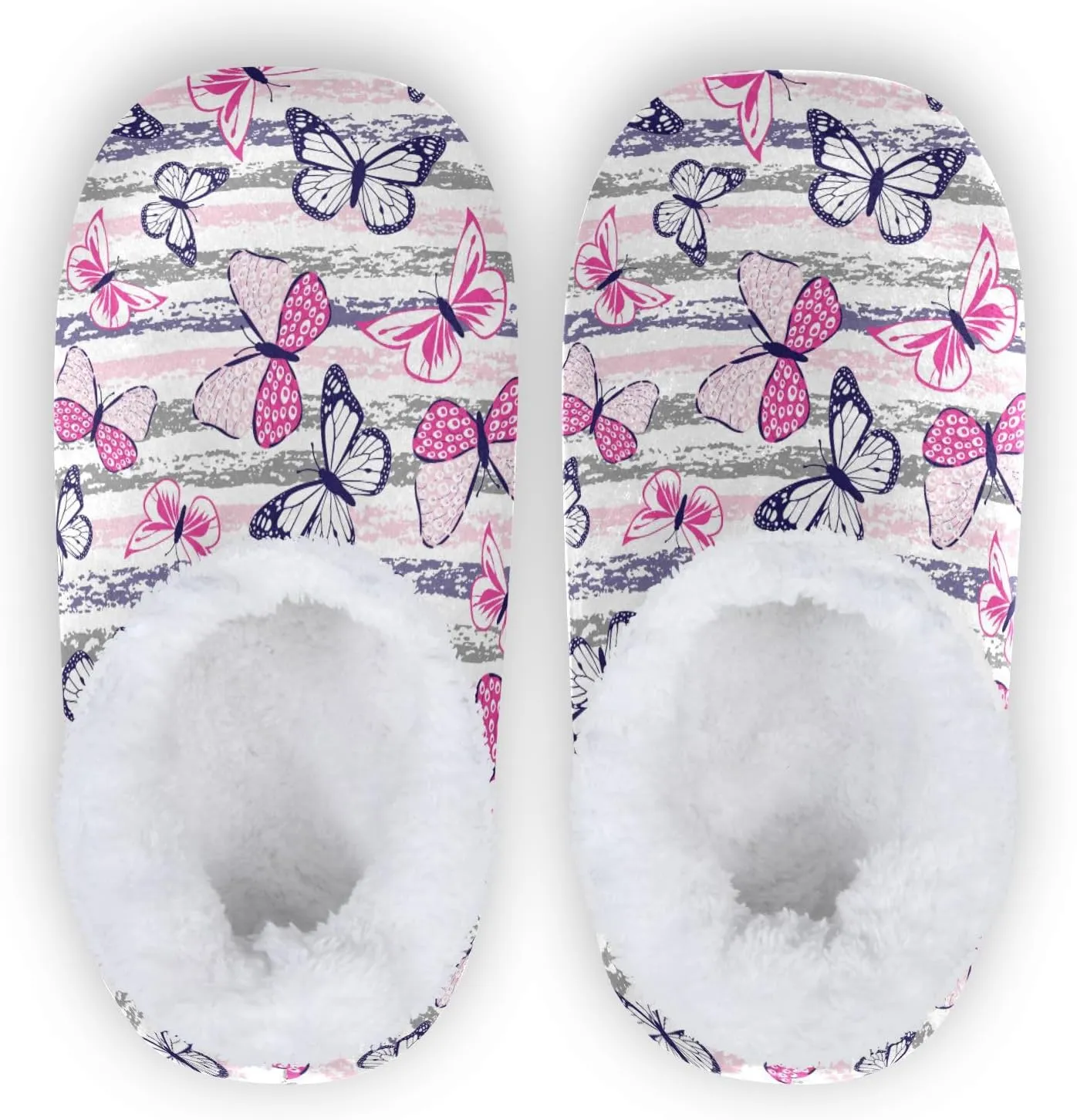 Dussdil Home Winter Slippers Spa Travel House Slipper Soft Memory Foam Slipper Non Slip for Hotel Bedroom Shoes Slippers