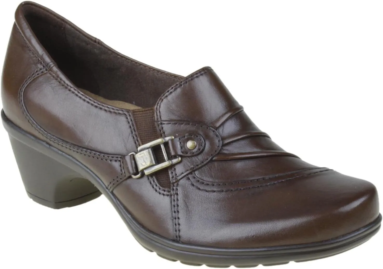 Earth Kushma Navy/Black Shiny Satin/Soft Calf 8 B (M)