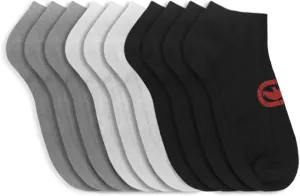 Ecko Men's Basic Quick Dry No Show Athletic Socks (20 Pairs)