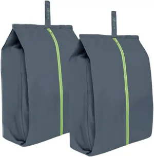 Ecoright Shoe Bags for Travel, Set of 2, 100% Recycled Water-Resistant Zipper Pouch Bags, Shoe Bags for Storage, Travel Essentials for Men & Women