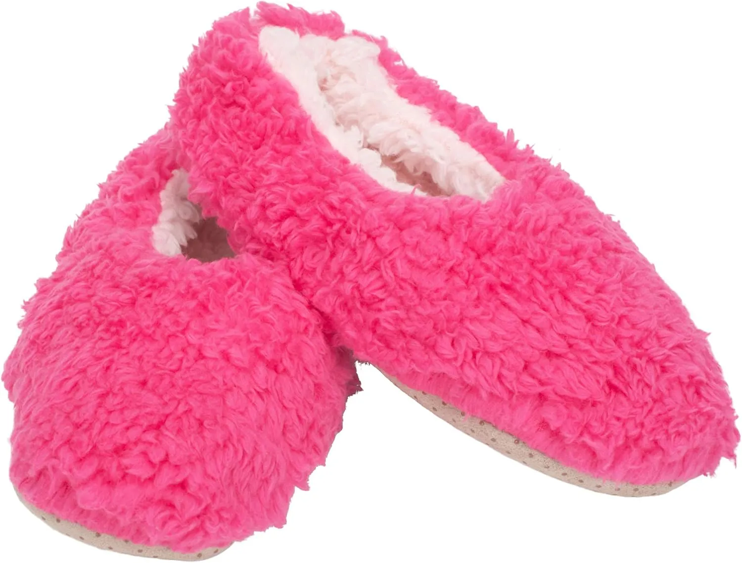 Elanze Designs Two Tone Womens Plush Lined Cozy Non Slip Indoor Soft Slippers