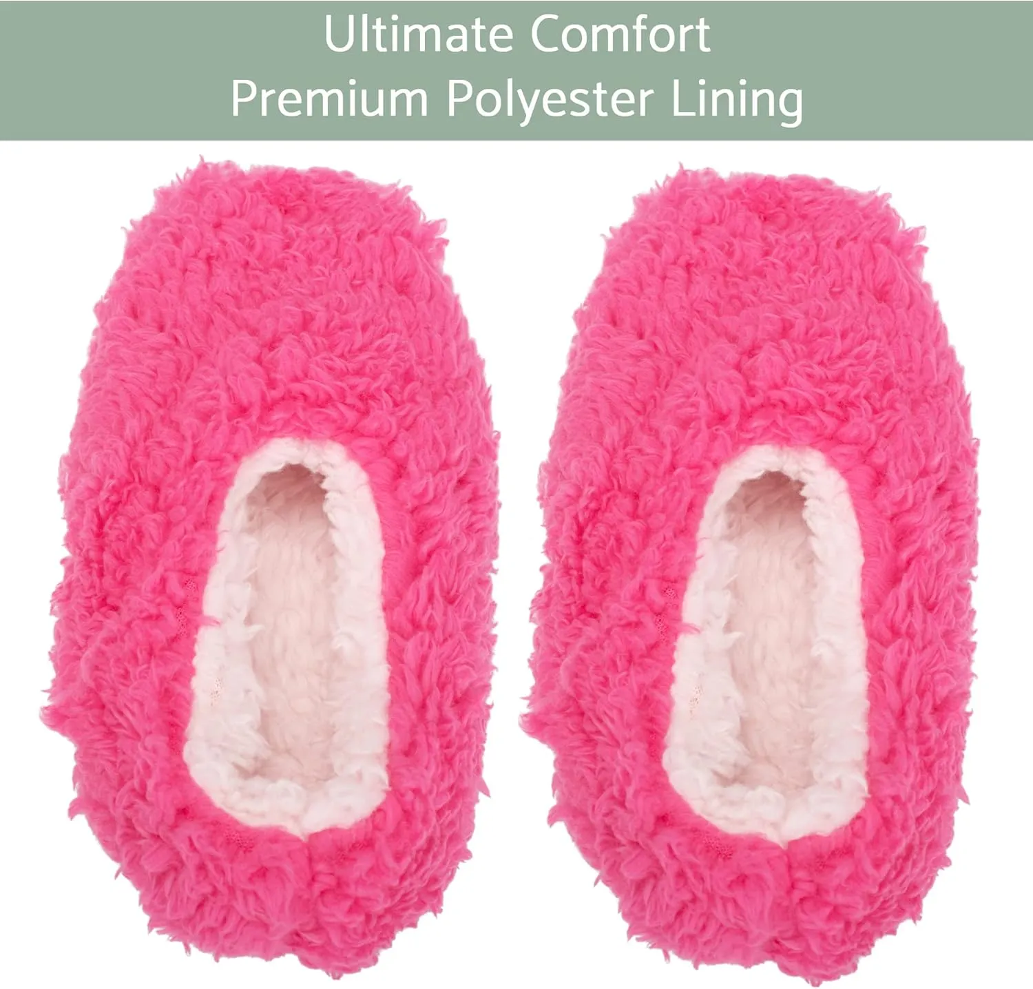 Elanze Designs Two Tone Womens Plush Lined Cozy Non Slip Indoor Soft Slippers