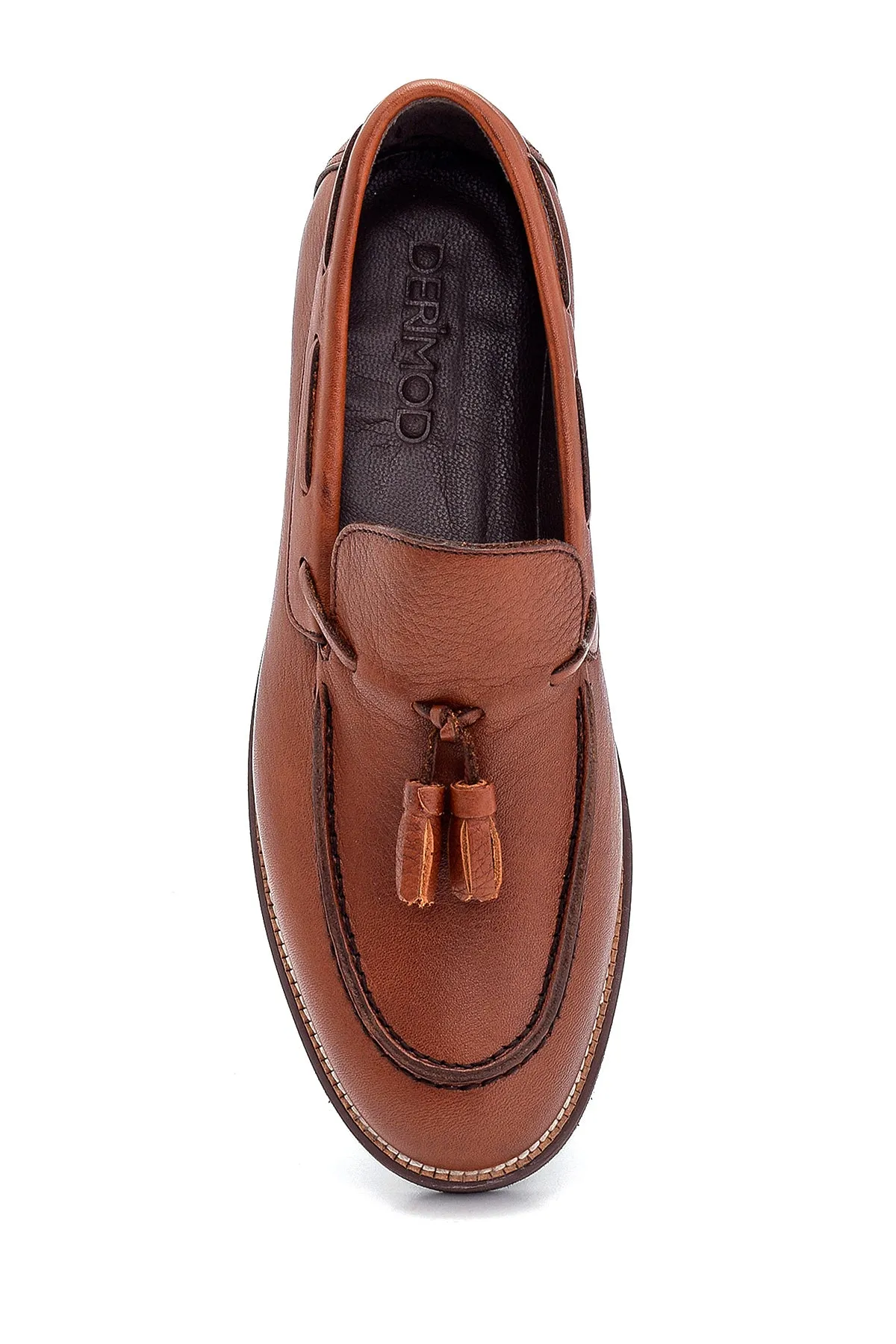 Erkek Deri Püskül Detaylı Loafer