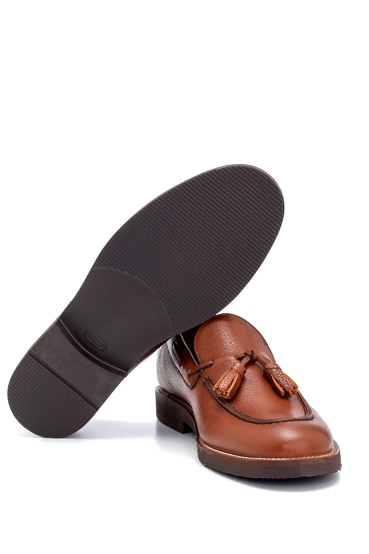 Erkek Deri Püskül Detaylı Loafer