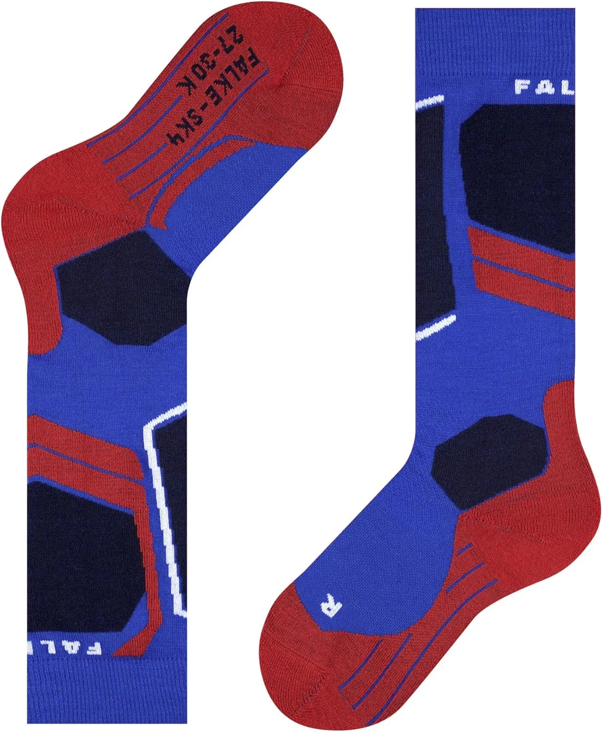 FALKE Unisex Kids SK4 Advanced Ski Socks, Light, Quick Dry Merino Wool, 1 Pair