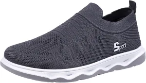Fashion Sneakers Comfortable Men Shoes Flat Soled Casual Shoes Breathable Hollow Mesh Slip On Soft Soled Casual
