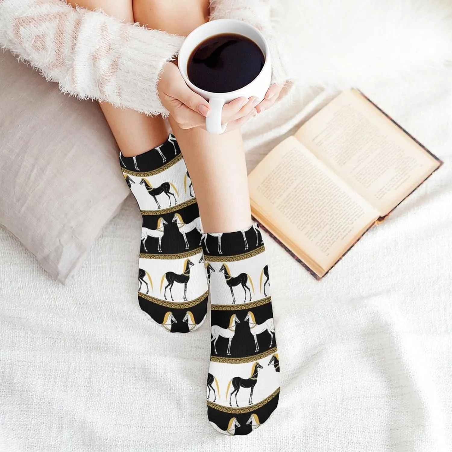 Fashion Socks Men & Women Soft Hiking Running Decor Dress Low Cut Ankle Socks 5 Pairs