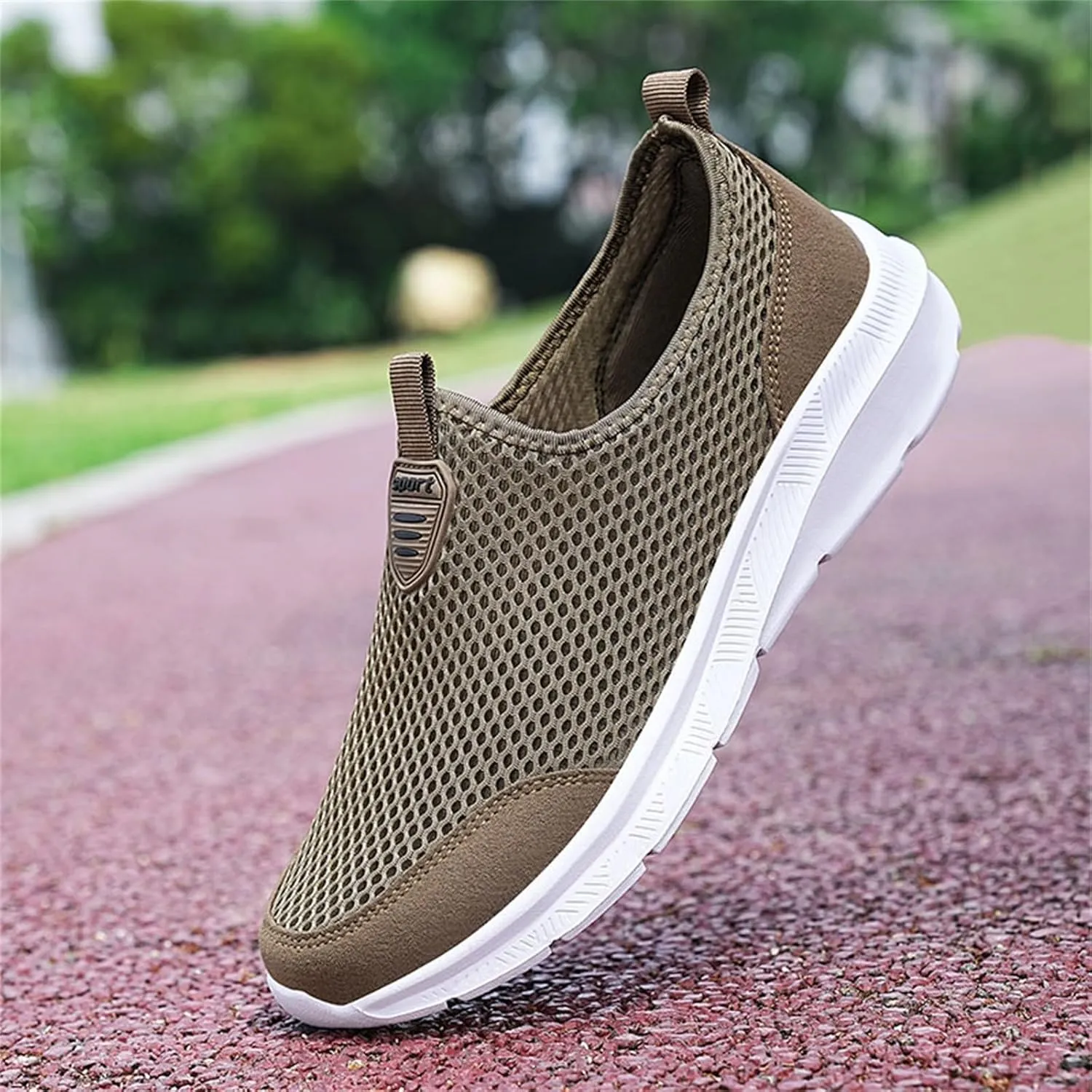 Fashion Summer Men Breathable Mesh Shallow Lace Up Casual Shoes Sneaker Odor Eliminator Men's Classic Leather Sneaker