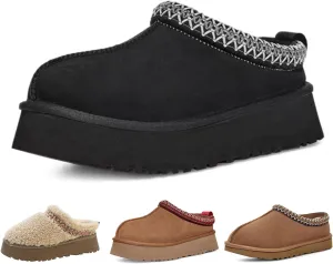 Fashion Winter plush platform Short Ankle boots for kids Fur Fleece Lined slippers girl boy warm Outdoor indoor House anti slip trend Mini boots little kids big kids