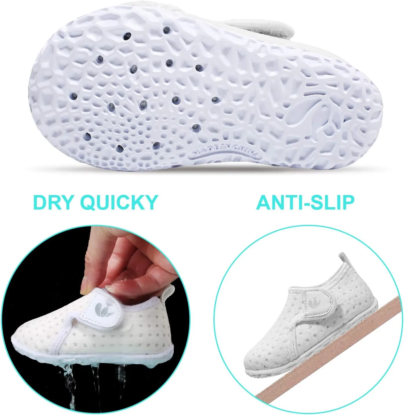 FEETCITY Baby Boys Girls Water Sport Shoes Barefoot Kids Aqua Socks Quick-Dry Beach Swim Pool Shoes