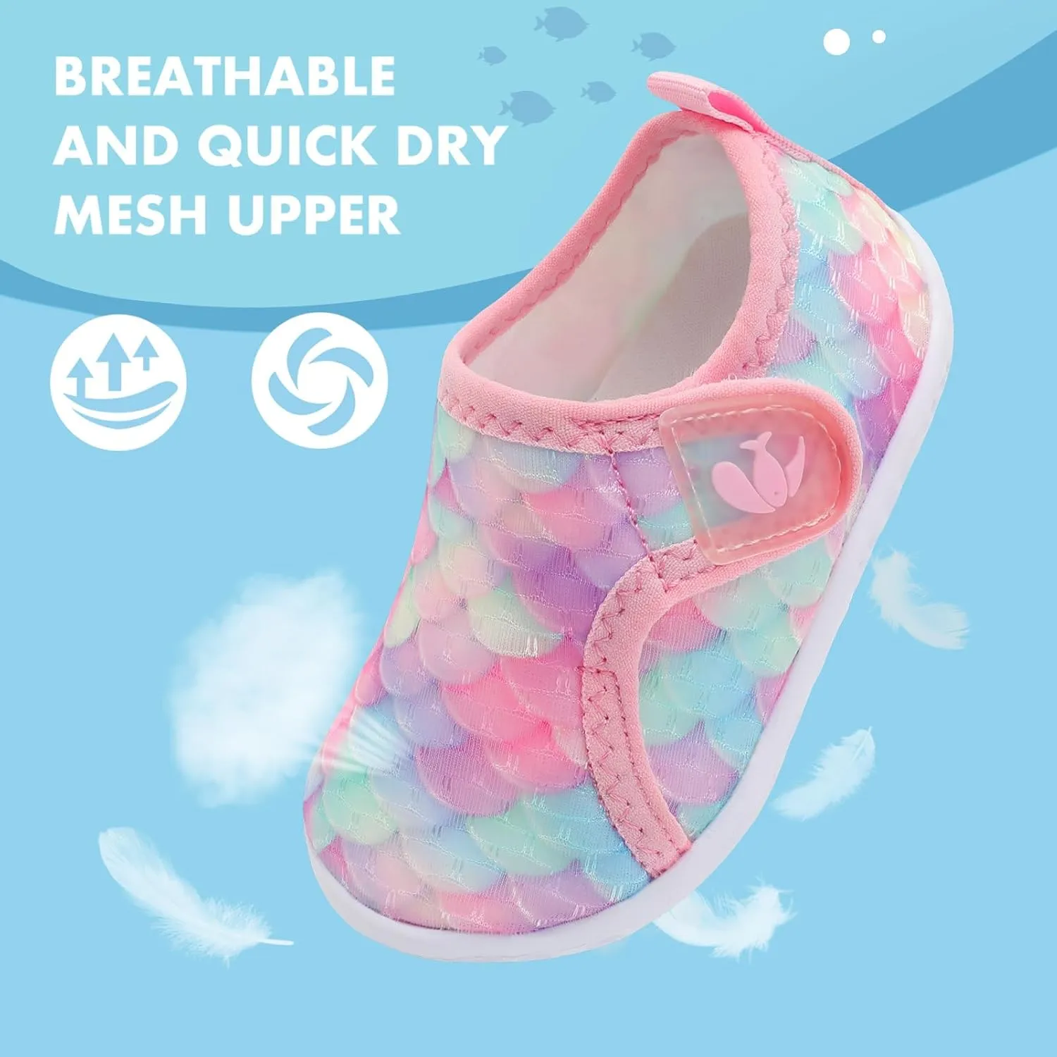 FEETCITY Baby Boys Girls Water Sport Shoes Barefoot Kids Aqua Socks Quick-Dry Beach Swim Pool Shoes