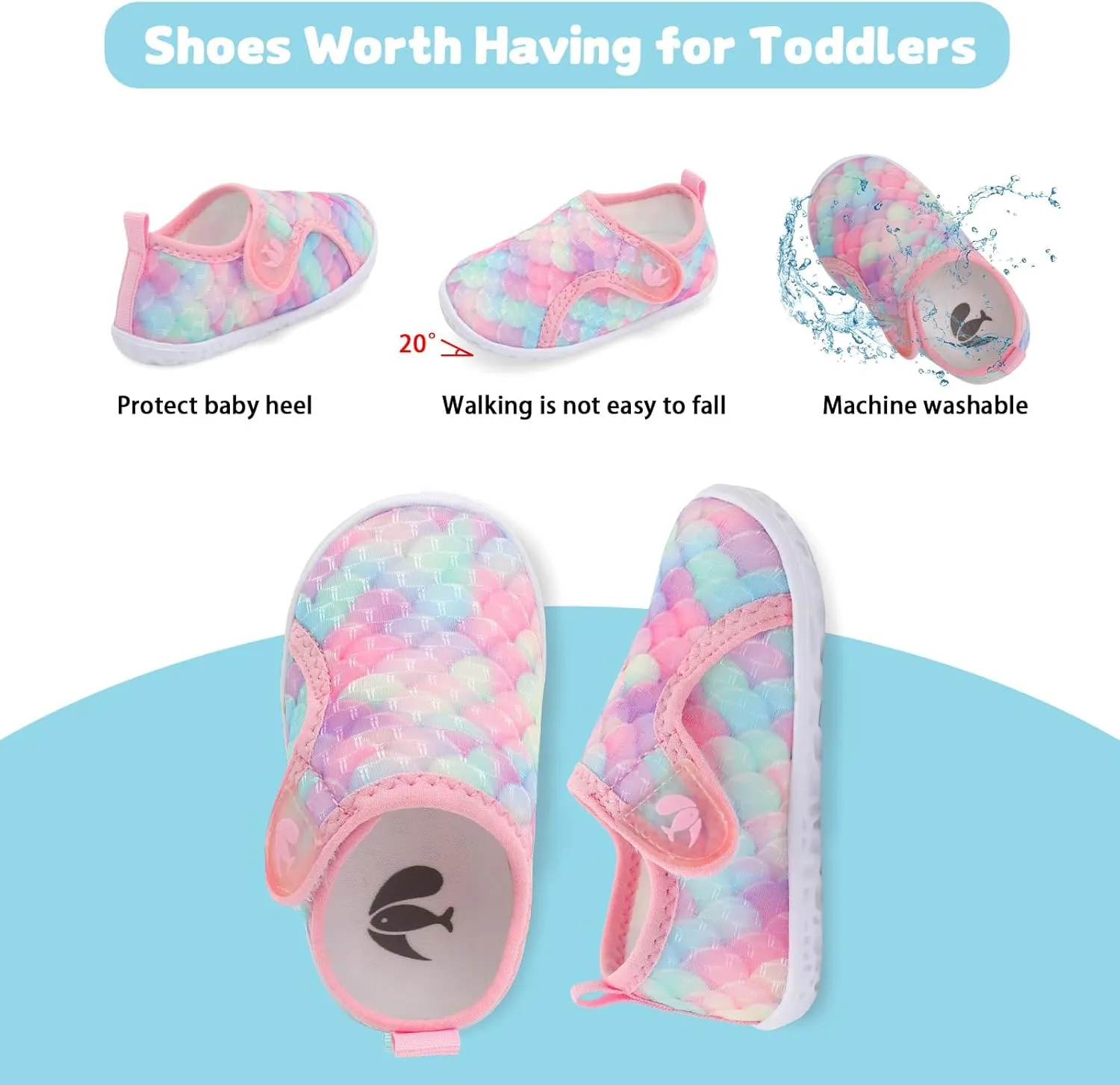 FEETCITY Baby Boys Girls Water Sport Shoes Barefoot Kids Aqua Socks Quick-Dry Beach Swim Pool Shoes