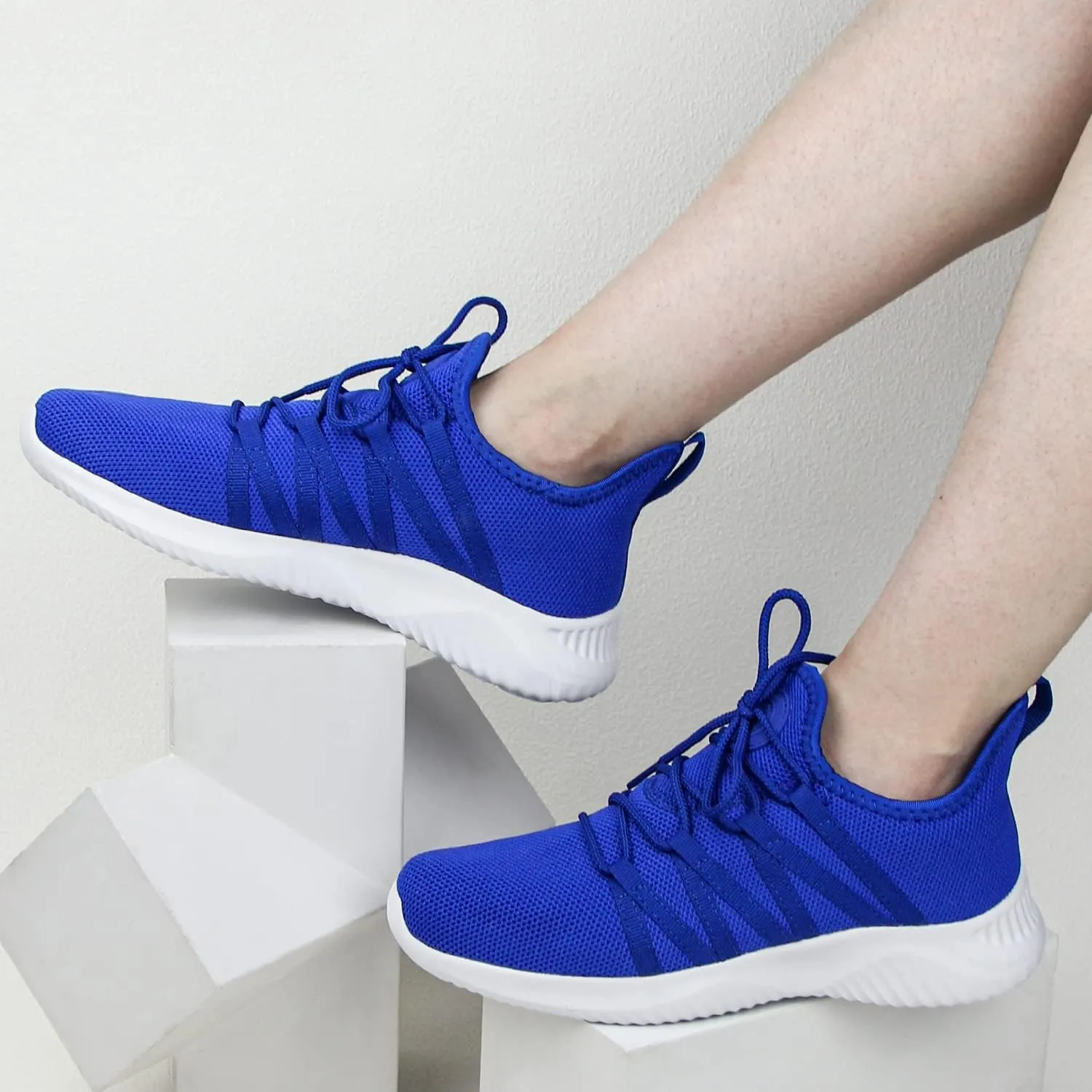 Feethit Womens Slip On Running Shoes Non Slip Walking Shoes Lightweight Gym Workout Shoes Breathable Fashion Sneakers