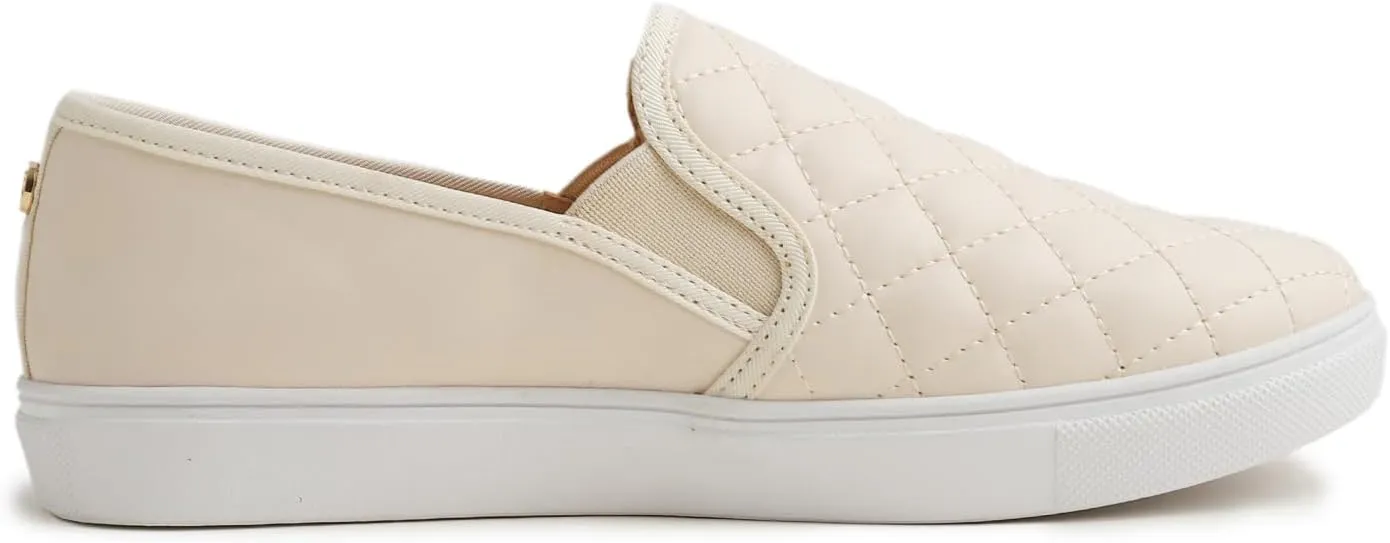 FEVERSOLE Women's Casual Slip On Sneaker Comfort Quilted Loafer Flats