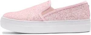 FEVERSOLE Women's Fashion Slip On Sneaker Casual Platform Loafers