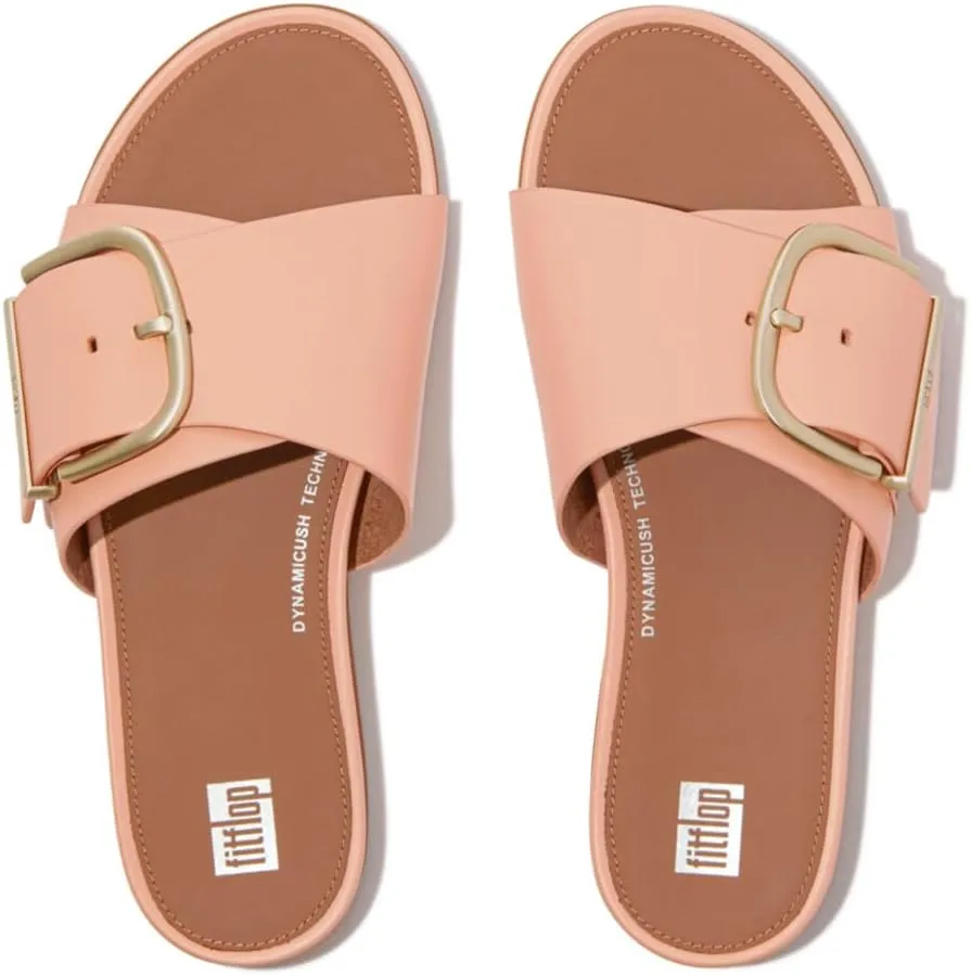 FitFlop Women's Gracie Maxi-Buckle Leather Slides Wedge Sandal