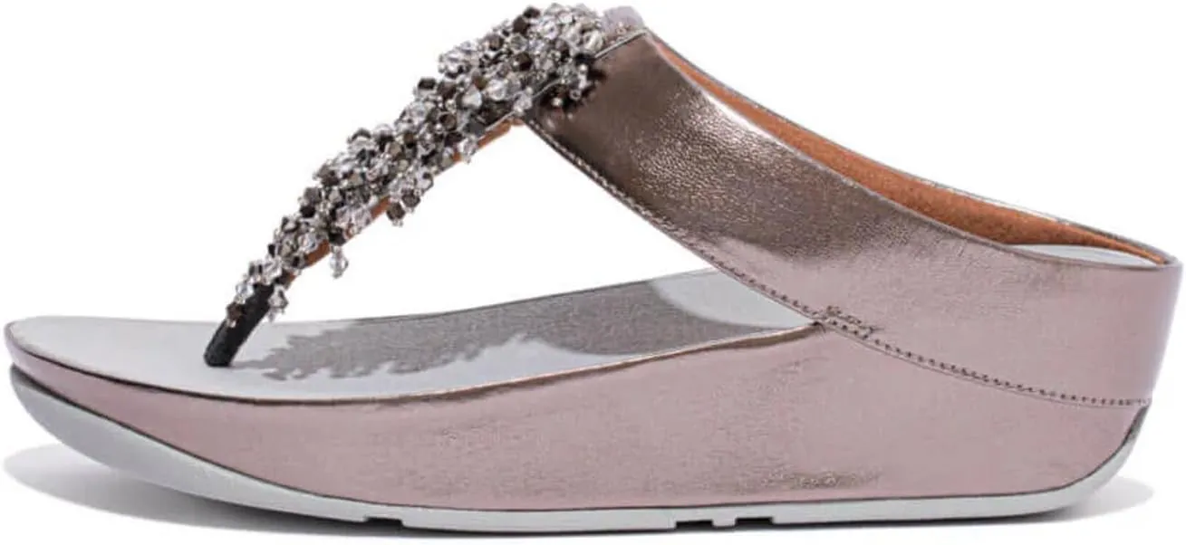 FitFlop Women's Rumba Beaded Toe-Post Sandals