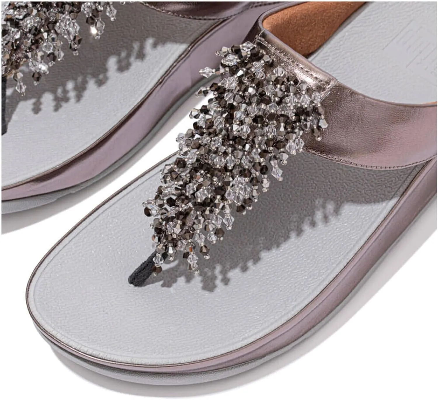 FitFlop Women's Rumba Beaded Toe-Post Sandals