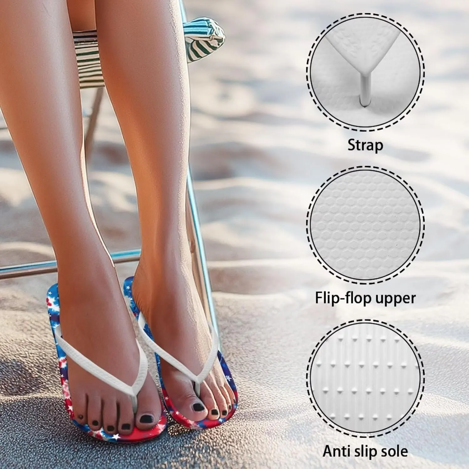 Flip Flop Shower Shoes Casual Slim T-Strap Slides Sandals Ladies Comfort Lightweight Soft Yoga Mat Thong Sandal Slip On Summer Slippers