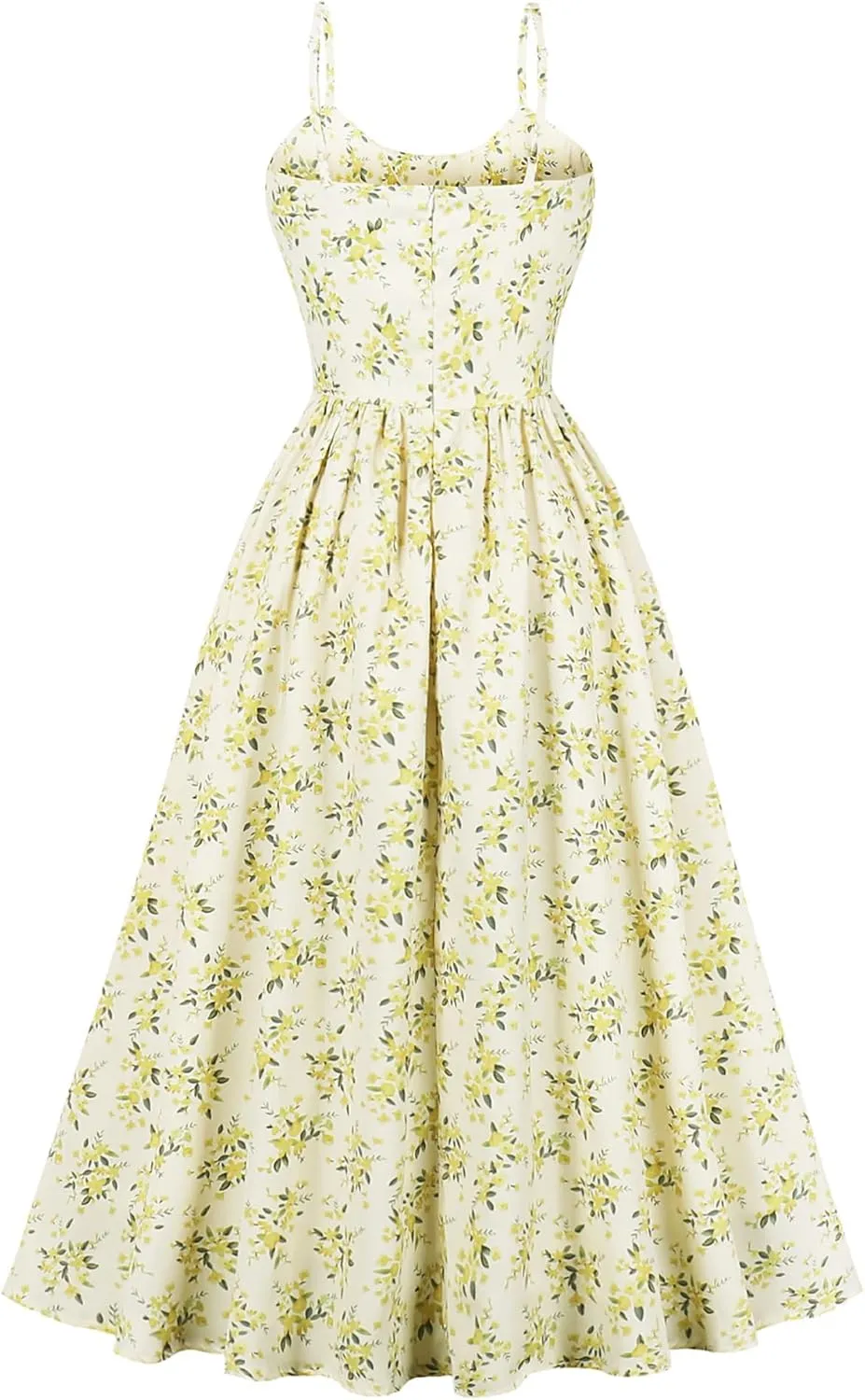 Floral Corset Dress Solid Long Dress Low Cut Dress Open Back Summer Dress