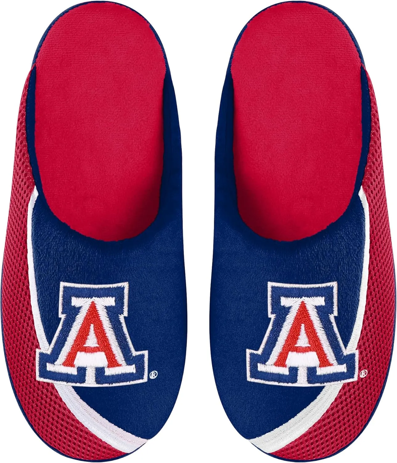 FOCO Men's NCAA 2022 Big Logo Color Edge Slipper