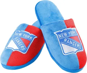 FOCO New York Rangers NHL Mens Team Logo Staycation Slipper - XL