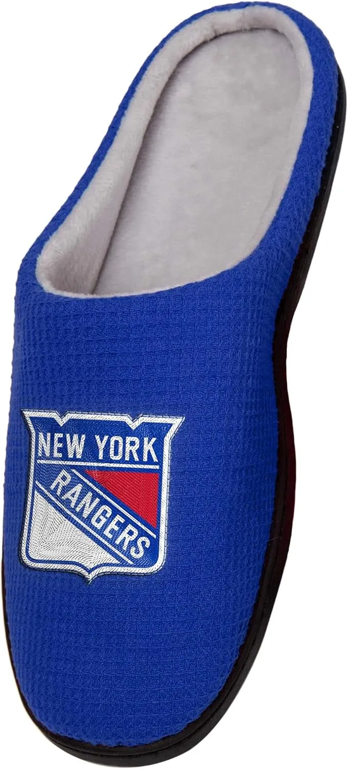 FOCO NHL Mens Memory Foam Slide Slippers