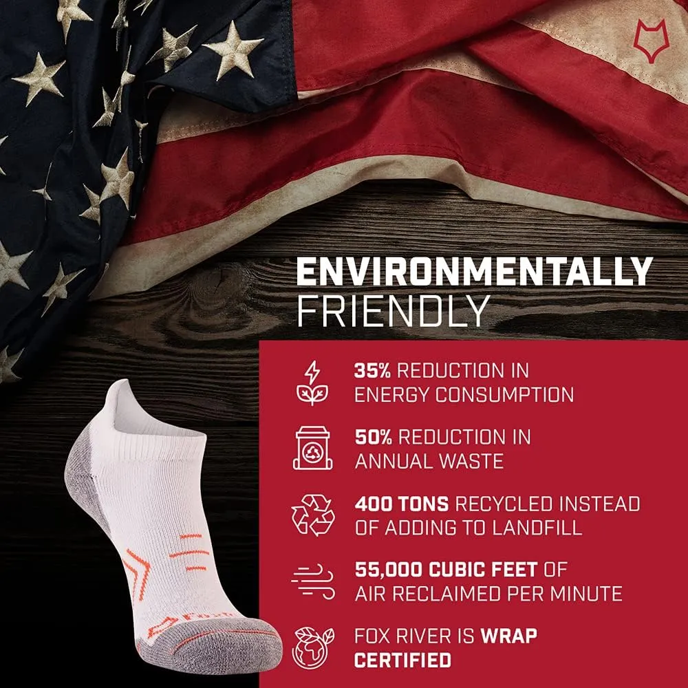 Fox River Women’s Crew Socks Pack of 3 Lightweight Everyday Socks with Cushioned Sole and Quick Dry Fabric
