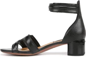 Franco Sarto Women's Nora Ankle Strap Low Block Heel Sandal Heeled