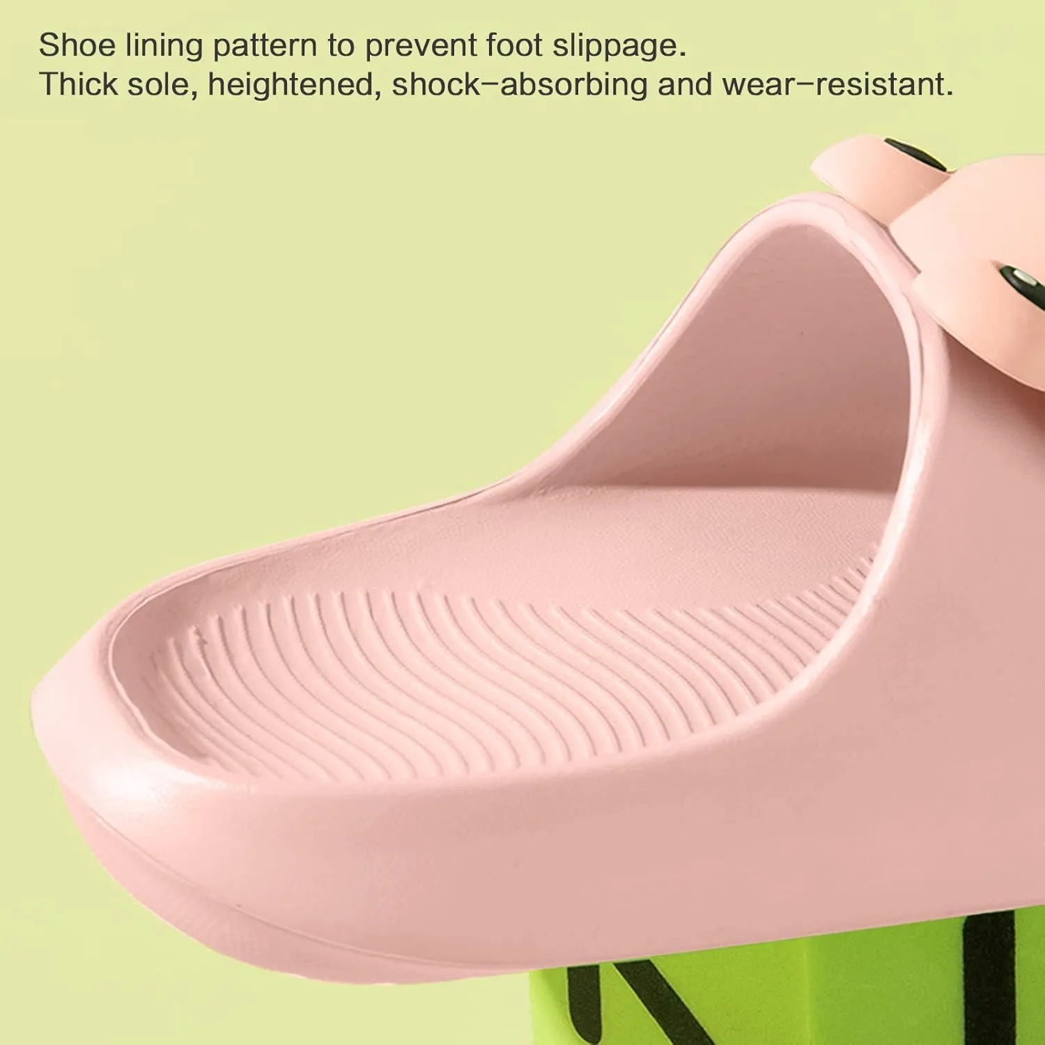 Frog Slippers for Kid, Cute Animal Slippers Summer Non-slip Quick Dry Home Slippers