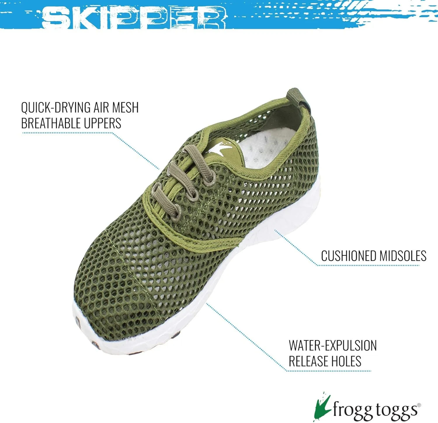 FROGG TOGGS Boy's Skipper Water Draining Quick-Dry Sport Shoe