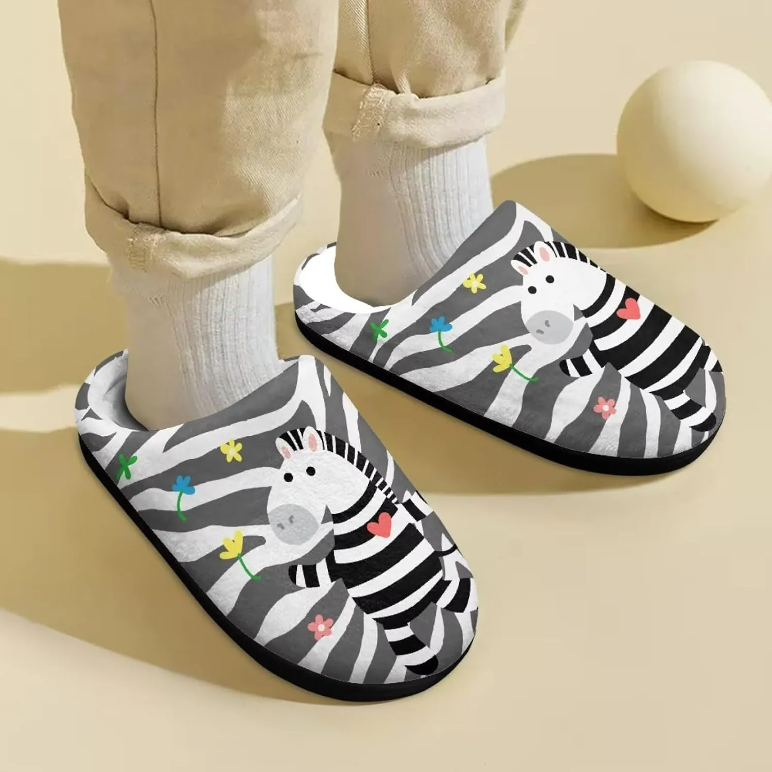 Fuzzy Slippers for Girls Unisex-Child Plush House Shoes Boys Cozy Slippers