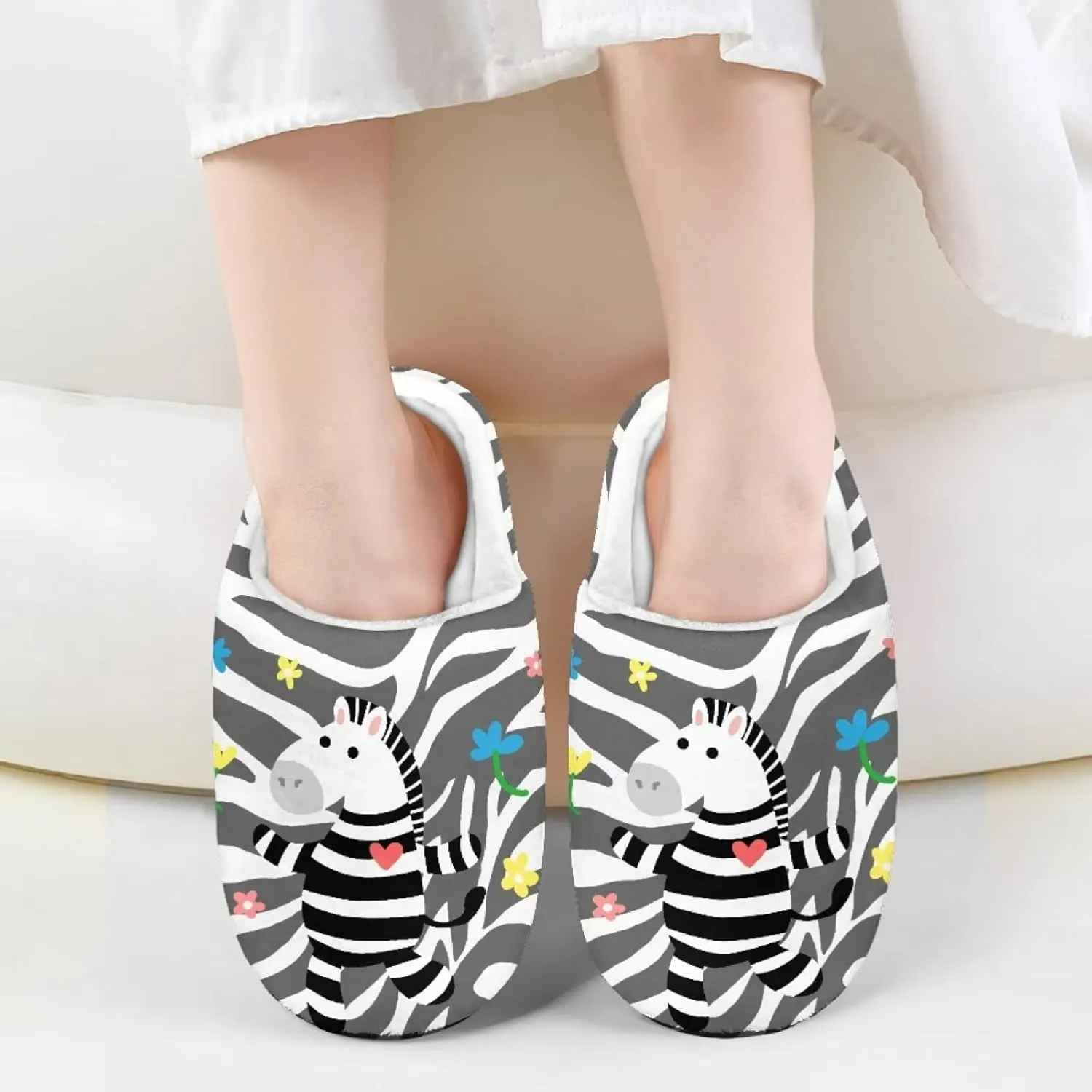 Fuzzy Slippers for Girls Unisex-Child Plush House Shoes Boys Cozy Slippers