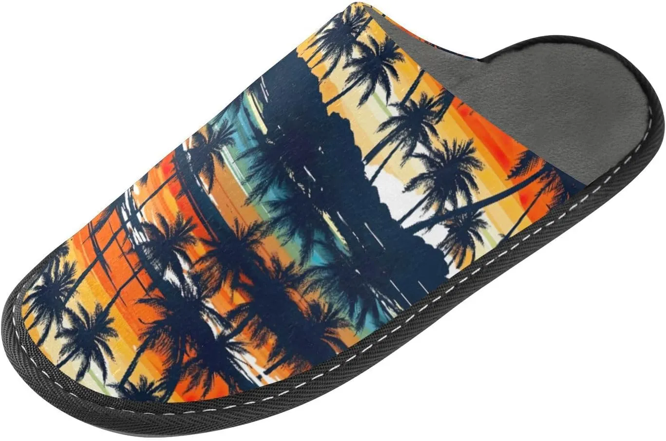Fuzzy Slippers for Women Men Cozy Memory Foam Scuff Slippers Warm House Shoes Indoor/Outdoor