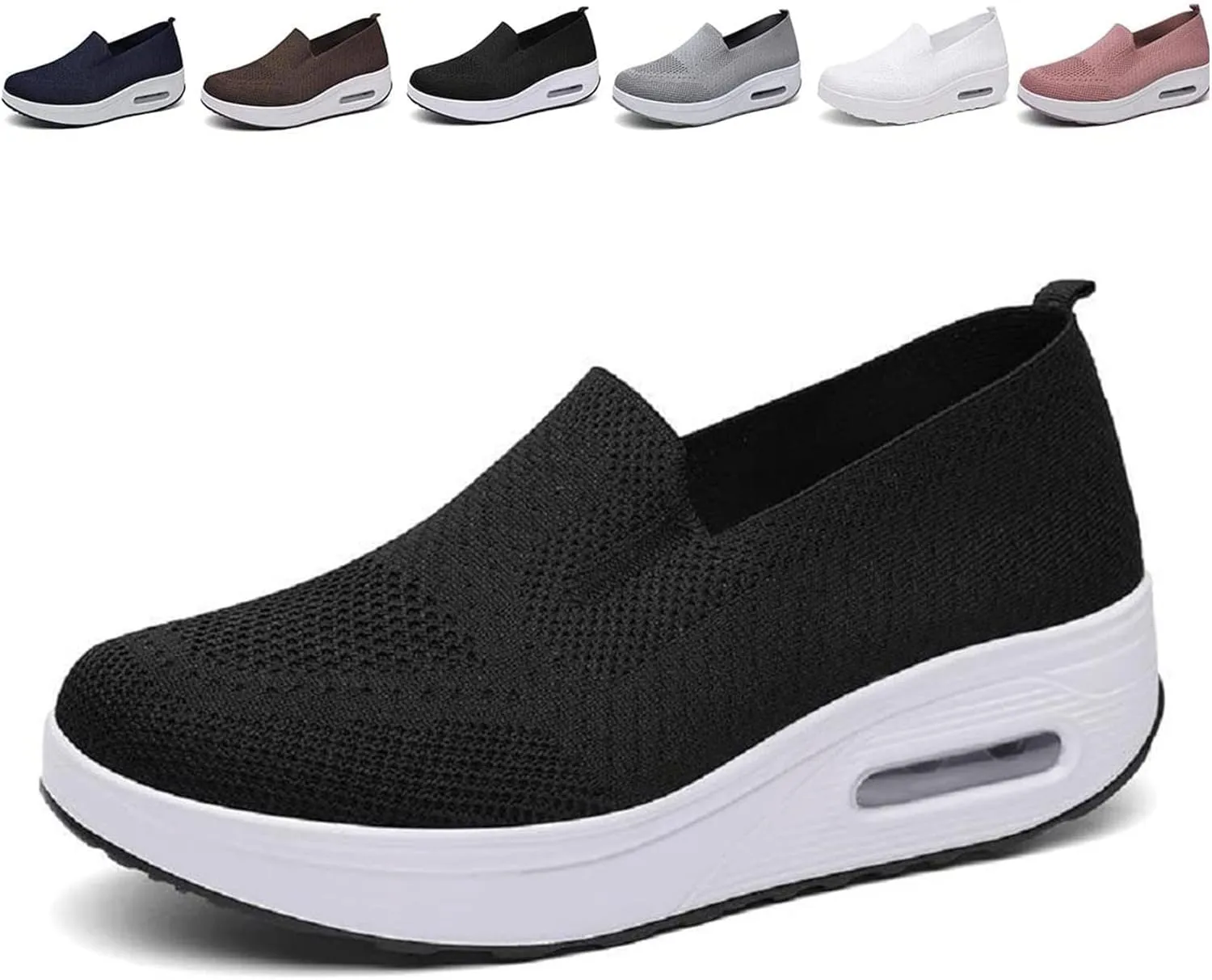 GEOBY Women's Orthopedic Sneakers, Slip-On Light Air Cushion Orthopedic Sneakers, Women Casual Walking Sneaker Orthopedic Arch Diabetes Support 2023