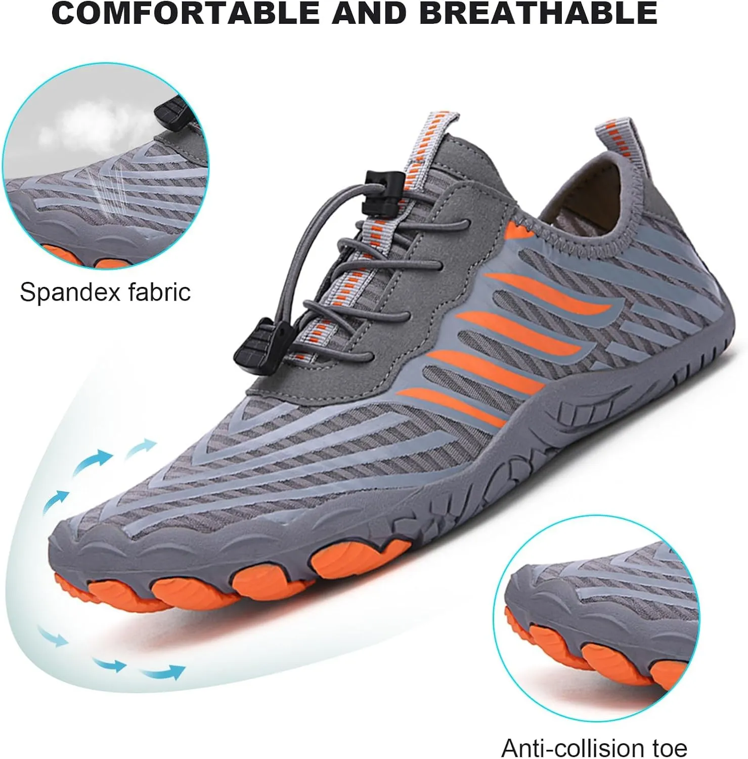 Giltpeak Hike Barefoot Shoes Women Men, Pro Wide Slip-On Minimalist Athletic Quick Dry Baresteps Shoes Unisex