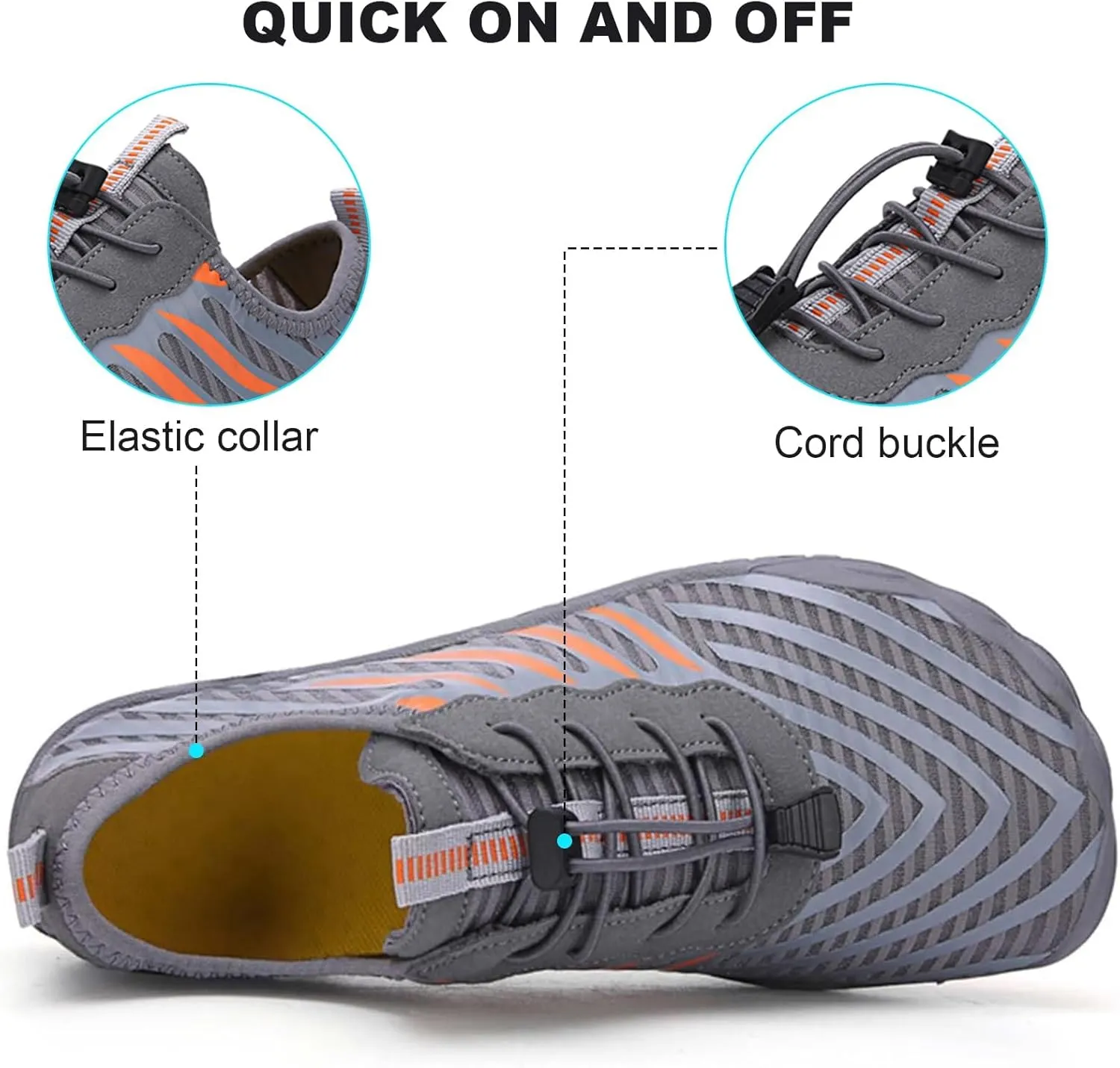 Giltpeak Hike Barefoot Shoes Women Men, Pro Wide Slip-On Minimalist Athletic Quick Dry Baresteps Shoes Unisex