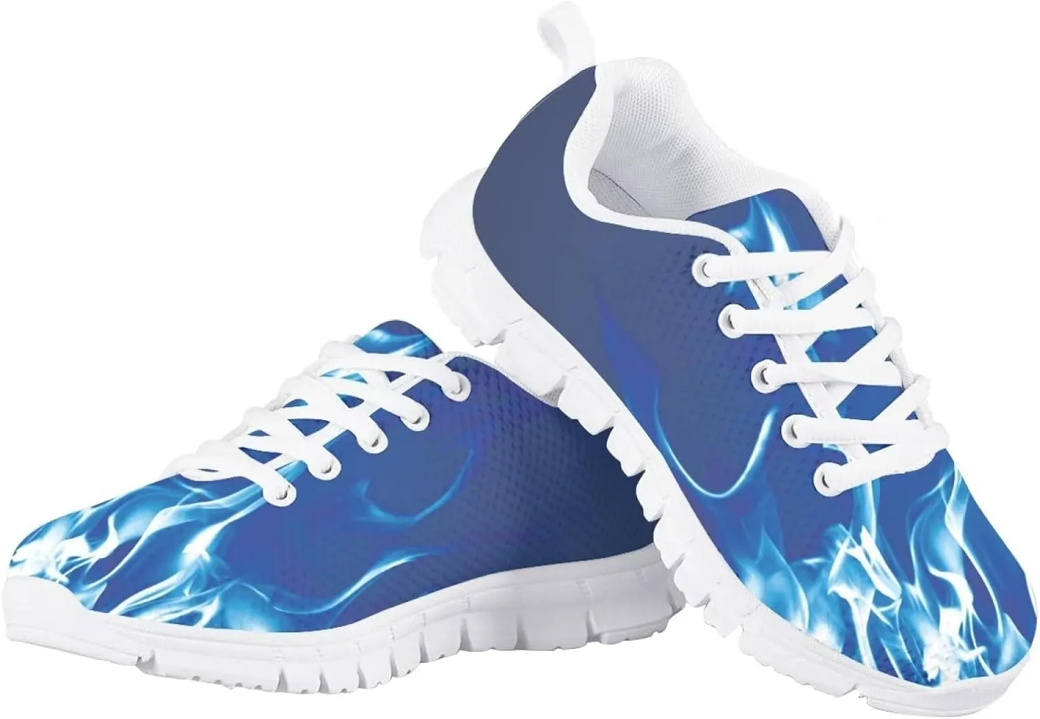 Girls Boys Cute Tennis Shoes Lightweight Soft Sport Sneakers Lace Up Lemon Butterfly Print Kids Running Shoes