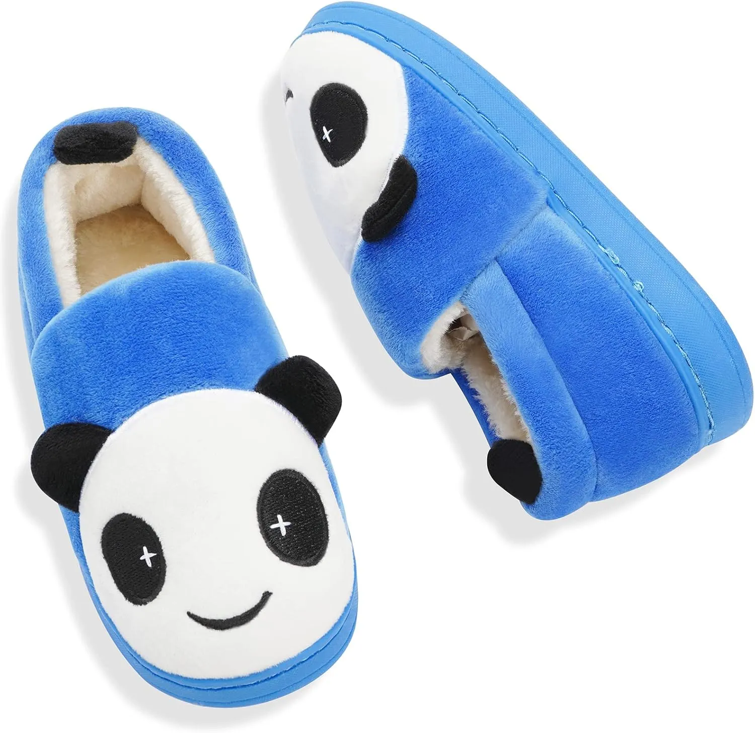 Girls House Slippers Kids Plush House Shoes Boys Warm Cartoon Slippers Cute Animal Winter Indoor Slipper