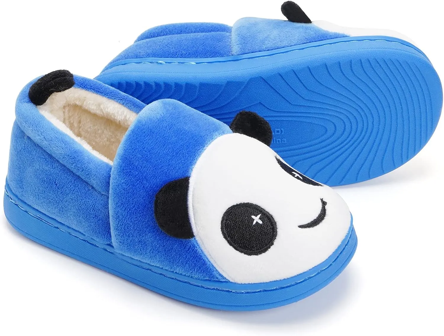 Girls House Slippers Kids Plush House Shoes Boys Warm Cartoon Slippers Cute Animal Winter Indoor Slipper
