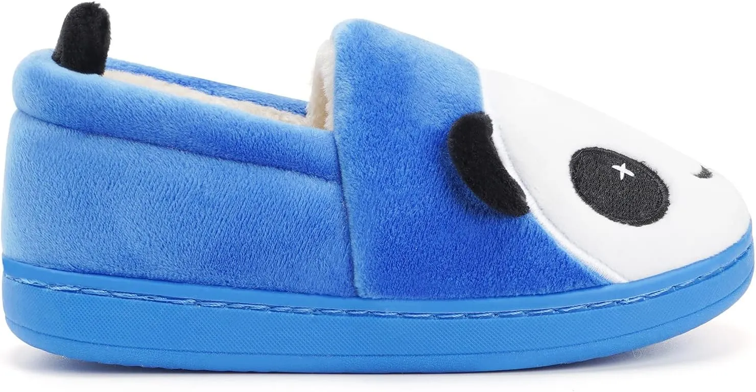 Girls House Slippers Kids Plush House Shoes Boys Warm Cartoon Slippers Cute Animal Winter Indoor Slipper