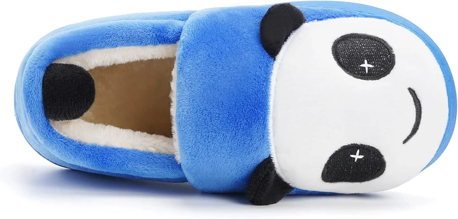 Girls House Slippers Kids Plush House Shoes Boys Warm Cartoon Slippers Cute Animal Winter Indoor Slipper