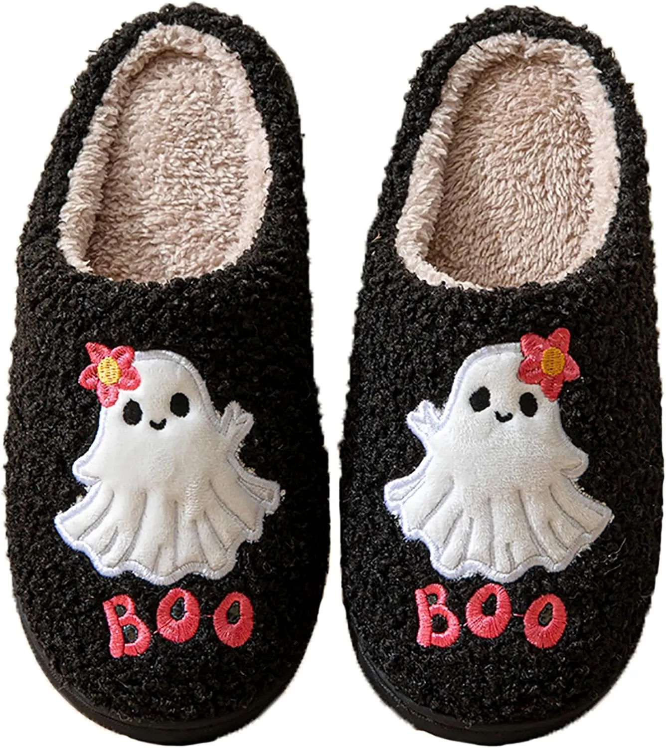 Grimace Halloween Soft Plush Comfy Slippers - Pumpkin Slippers, Slip-on, Cozy Indoor/Outdoor, Fluffy for Women & Men
