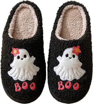 Grimace Halloween Soft Plush Comfy Slippers - Pumpkin Slippers, Slip-on, Cozy Indoor/Outdoor, Fluffy for Women & Men