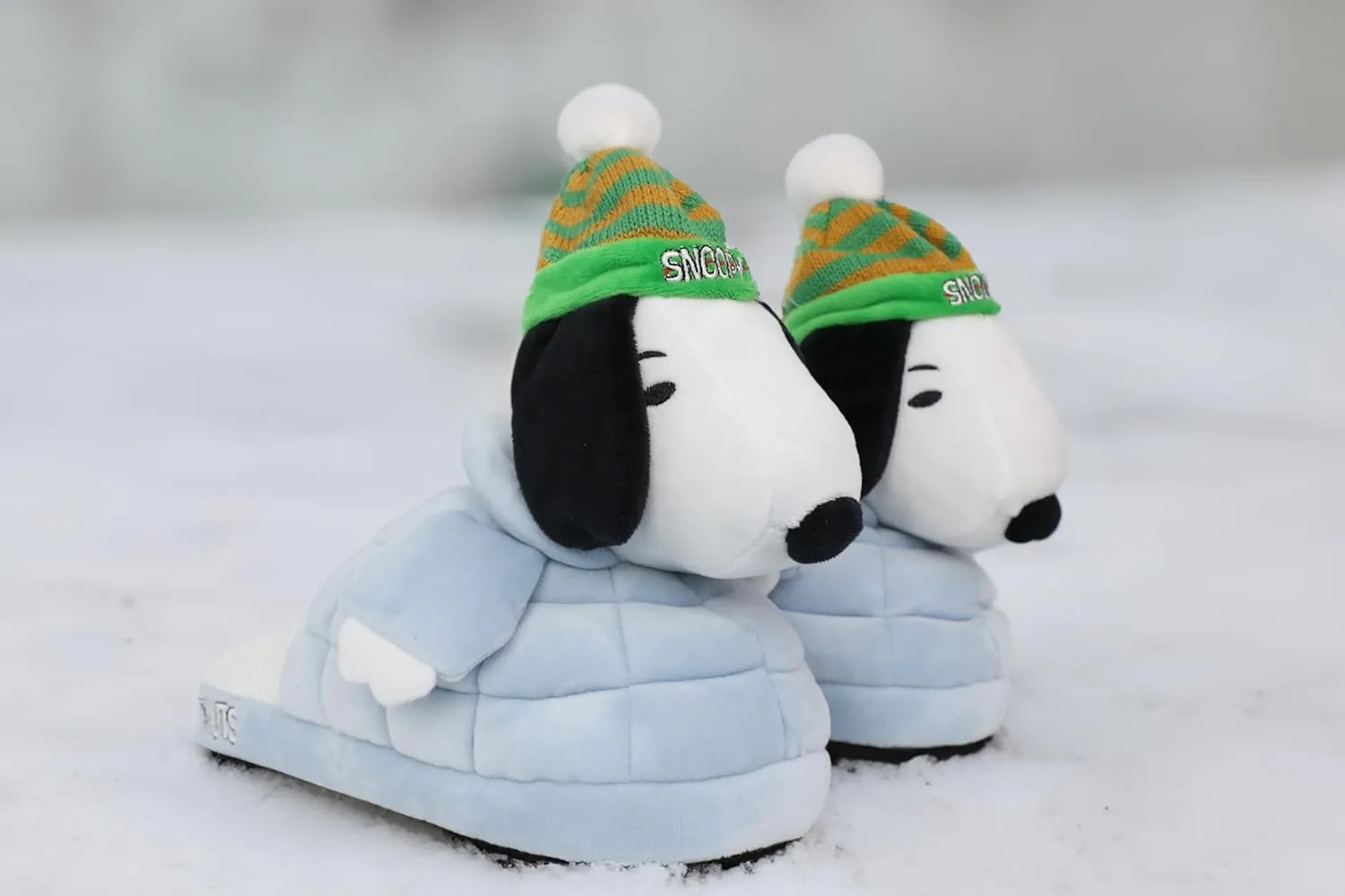 Ground Up Peanuts Ladies Snoopy Puffer 3D Slipper