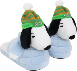 Ground Up Peanuts Ladies Snoopy Puffer 3D Slipper