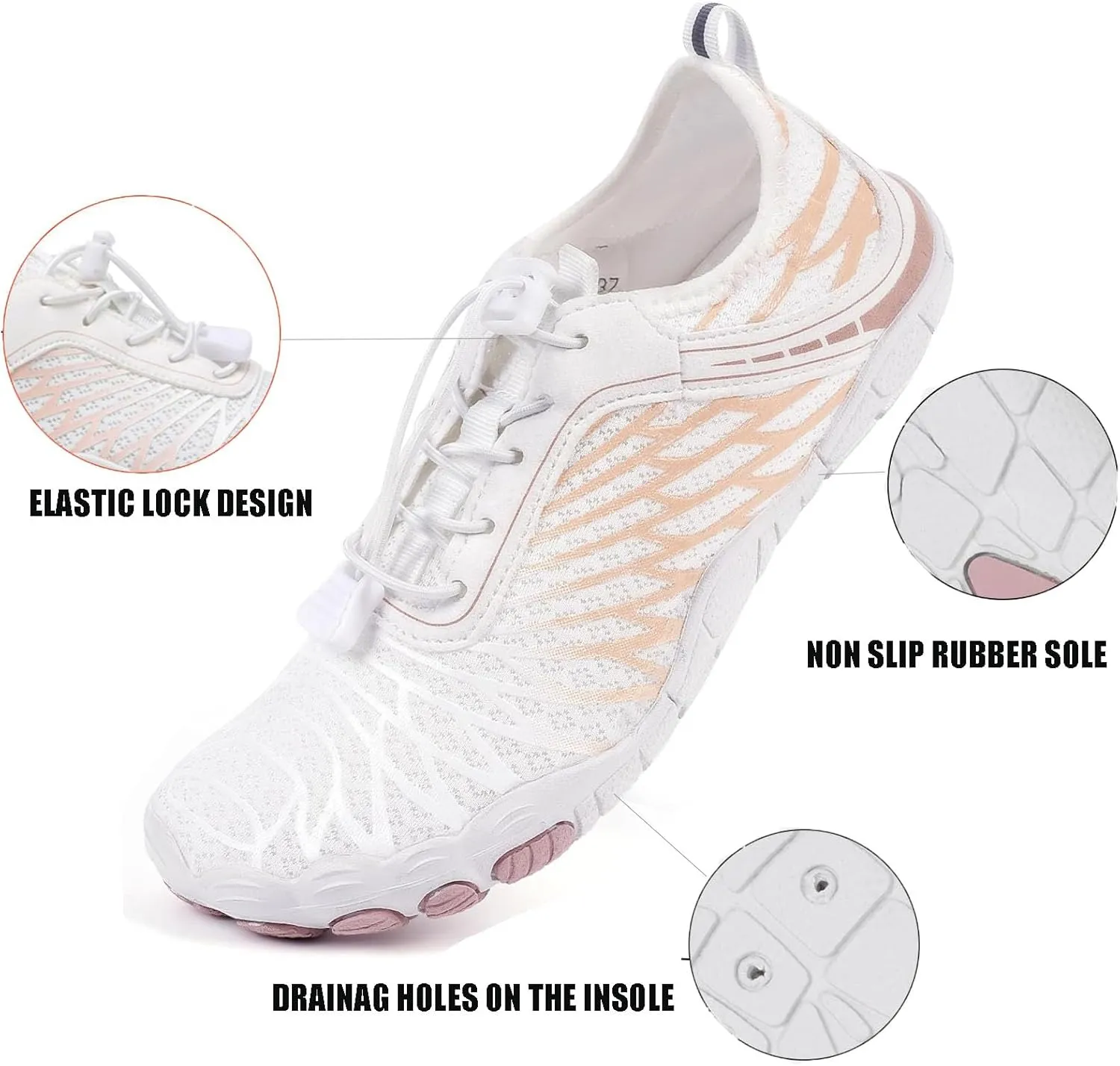 Grounded Footwear for Women Men Hike Barefoot Footwear Barefoot Vitality Shoes Women's Quick Dry Water Shoes