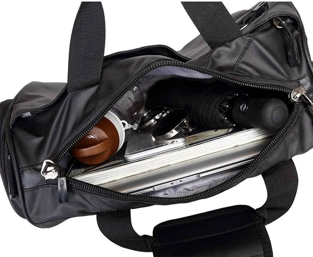 Gym Bag for Women and Men Small Duffel Bag for Sports Gyms and Weekend Getaway Waterproof Bag with Shoe and Wet Clothes Compartments Breathable Wear-Resistant (Bronze Medium)