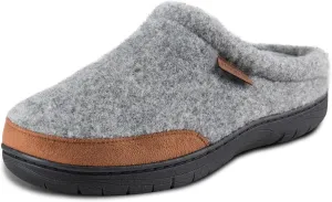 Haggar Men's Clog Slipper House Shoe Indoor/Outdoor with Memory Foam Comfort